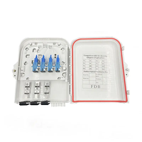 8 ports sieste pour équipement de fibre optique pour extérieur 8 core ftth box plc splitter 1 8 boîte de distribution optique