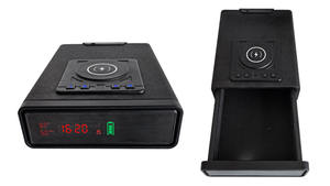 पोर्टेबल डिजिटल कोड और फिंगरप्रिंट बायोमेट्रिक सुरक्षित हैंड गन सुरक्षा बॉक्स - Product Image 3