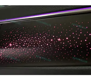 Kit de luz ambiental <span class=keywords><strong>Interior</strong></span> de cielo nocturno estrellado Premium para <span class=keywords><strong>Audi</strong></span> <span class=keywords><strong>A6</strong></span> C8 (2019-2025), lámpara de manija de puerta de cuero, posición trasera - Product Image 3