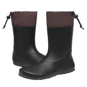 Bottes de pluie en caoutchouc unisexes avec logo personnalisé, portables, imperméables, minimalistes, chaussures d'extérieur pour hommes et femmes - Product Image 1