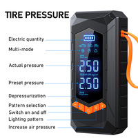 Portable Wireless 1800mAh*3 ABS Digital Pressure Gauge Air Pump 150 PSI Emergency Light USB Charging for Tire Inflation
