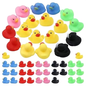 Recrutement de distributeurs – Sans pression sur les stocks – Logo personnalisé – <span class=keywords><strong>Canard</strong></span> de bain flottant en PVC – Mini-<span class=keywords><strong>canard</strong></span> imprimé animal en vinyle – Caoutchouc en vrac qui couine - Product Image 1