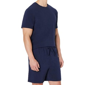 Conjunto de Camiseta y Pantalones Cortos de Moda Urbana, Corte Regular, Manga Corta con Pantalones Cortos a Juego, Conjunto de Dos Piezas para Hombre, Verano - Product Image 2