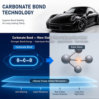 Film de protection automobile 7,5 à 11,5 mil en TPU PPF à structure de liaison carbonatée, module élastique de 3 MPa, anti-jaunissement, test double 90, garantie 10 ans