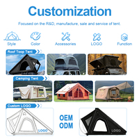 Carpa de Techo Triangular Impermeable para 2 Personas, de Aluminio Rígido, con Tela Oxford, para las 4 Estaciones