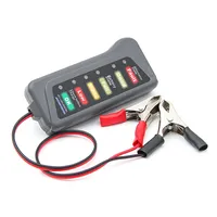 Testeur de batterie numérique 12V pour voiture et moto avec affichage à 6 LED, outil de diagnostic automobile, testeur de batterie automobile