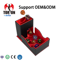 Boîte de rangement portable personnalisée Torson pour dés, tour magnétique à roulettes pour jeux de société, RPG, PTCG, CCG et accessoires