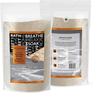 Aromasong Int. Poudre de bain de sel de la mer Morte USA de marque privée crue et non nettoyée riche en minéraux, y compris la boue de la mer Morte - Product Image 5