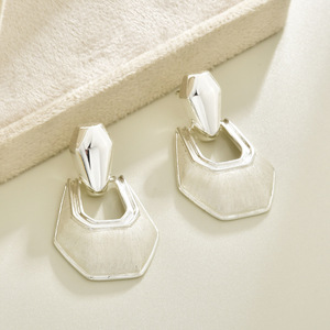Geometric Drop <b>Earrings</b> Gold Plated Alloy Women's Party Fashion Jewelry - Product Image 4