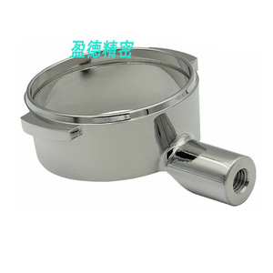 Portafiltro Evershine de acero inoxidable con mango roscado de 58 mm para máquina de café espresso - Product Image 1