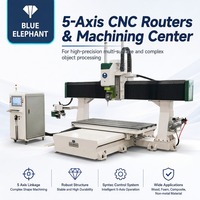 High-end CNC-machine met 5 assen voor houtbewerking en 3D-gravure, met verplaatsbaar werktafelblad voor 3D-sculptuurproductie