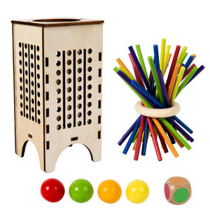 Creative Colorful Wooden Pick-Up Sticks Fun Educational Multiplayer <b>Toy</b> for Kids Adults Family Entertainment - Product Image 3