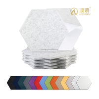 Carreaux muraux en feutre insonorisants décoratifs à haute densité à réduction du bruit Panneaux acoustiques hexagonaux pour salle de jeux de bureau à domicile
