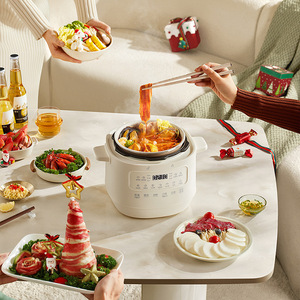 Olla a Presión Eléctrica Little Bear de 2.5L, Mini Arrocera Multifuncional con Operación de un Toque para Sopa y Cocina Diaria - Product Image 2