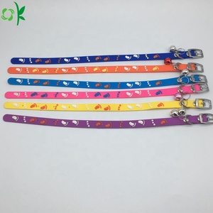 OKSILICONE <span class=keywords><strong>Collar</strong></span> de Cuero de Silicona Divertido para Mascotas con Campana Collares de Gato Ajustables Correas de Seguridad <span class=keywords><strong>Collar</strong></span> para Mascotas Perros Gatos Silicona - Product Image 6