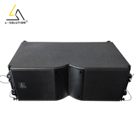 Système Line Array Passif à Longue Portée avec Double Woofer 10 pouces pour Extérieur, avec Poignée en Fer et Guide d'Onde Mobile