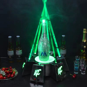 Tùy chỉnh <span class=keywords><strong>Acrylic</strong></span> LED chiếu sáng cơ sở chai hiển thị đứng Laser quảng cáo chai rượu vang glorifier LED chai dịch vụ trình bày - Product Image 1