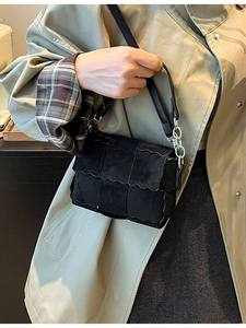 Bolso cuadrado de moda para mujer, tejido a mano, el más vendido del 2026, de PU impermeable, con correa para el hombro. - Product Image 3