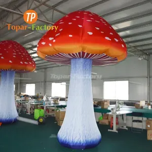 Наружная декоративная светодиодная подсветка Topar-Factory, красочное Надувное украшение в виде грибов, надувная игрушка, надувная статуя растения