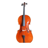 New Arrival JYC05 Student Violin Latest Design Solid Maple Antique Cello with Flame Latest Student Violin