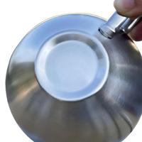 Juego de Taza y Platillo de Café de Doble Capa de Acero Inoxidable 304 Retro 316 para Tazas de Té Europeas