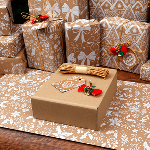 Fábrica al por mayor Venta caliente 43X300 cm Papel de regalo de Navidad Papel de regalo - Product Image 2