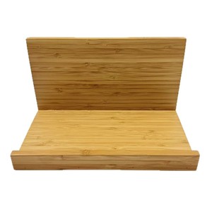 ขาตั้งแท็บเล็ตไม้ไผ่ 15.5x15x14.2 ซม. ปรับระดับได้สำหรับชั้นวางอ่านหนังสือแบบพกพาไอแพด - Product Image 1