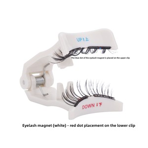 Faux cils magnétiques souples faits à la main, résistants à l'eau, format voyage, ensemble de cils à courbe plate pour maquillage beauté - Product Image 5