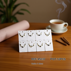 Bracciale con perline Tai Chi che mantengono il colore, set da 12 pezzi fatto a mano - Product Image 3