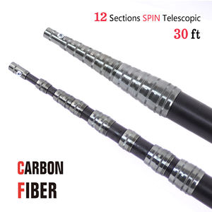 30ft 12 sections en fibre de carbone rouleau de peinture personnalisé tige d'extension outils de nettoyage de vitres accessoires pôle télescopique - Product Image 2