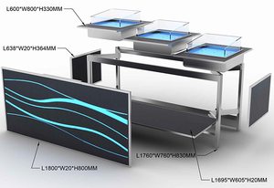 Équipement de cuisine commercial en acier inoxydable de haute qualité - Chauffe-plats de buffet de luxe pour hôtels et restaurants FT-L01 - Product Image 4