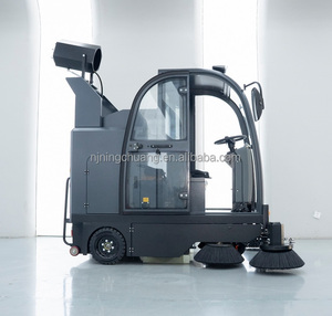 Nuovo Design Spazzatrice Elettrica Semovente per la Pulizia di Strade e Aree Pubbliche, Macchina Spazzatrice Stradale 180L per la Raccolta della Polvere - Product Image 6