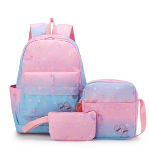 New Colorful Fashion 3-Piece School <b>Backpack</b> Set for Women High School Students Leisure <b>Computer</b> <b>Backpack</b> with Logo Pattern - Product Image 1