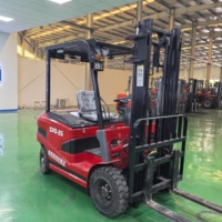 Chariot élévateur électrique chinois Runtx S-20 4x4 2 tonnes avec batterie lithium-ion écologique, mât à deux étages, 17 km/h, modèle 2022