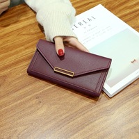 Dompet Koin Tipis Minimalis Korea Terbaru 2026 dengan Kancing Vintage