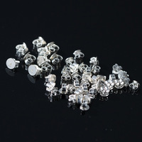 5*4.5 boucles d'oreilles rondes fermoirs à bouchon résultats de bijoux S925 en argent Sterling 6*5.5 papillon boucle d'oreille bouchon arrière pour boucles d'oreilles