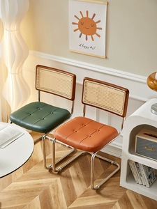 <span class=keywords><strong>Marcel</strong></span> Breuer Cesca Cadeiras chaises de salle à manger en bois massif rotin naturel <span class=keywords><strong>noir</strong></span> avec bras pour la maison cuisine hôtel école salle utilisation - Product Image 2