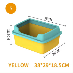 Caja de arena para gatos de nuevo diseño, caja de arena de limpieza, caja de arena de plástico extra grande antisalpicaduras para gatos, bandeja de lados altos, caja de arena de manejo más fácil - Product Image 5