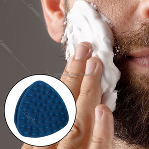 Spazzola per barba in Silicone di vendita calda e doccia per la pulizia confortevole e doppio uso capelli puliti e barba e pelle - Product Image 2