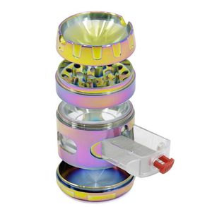 New Hot Sale 63mm High Quality Magnetic Simple Zinc Alloy Dry <b>Herb</b> <b>Grinder</b> with Drawer - Product Image 6