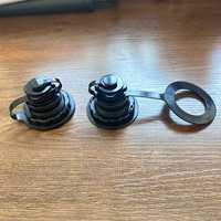 Valve d'air soufflable Boston à fond plat en TPU avec jupe de protection pour tente gonflable et chambre à oxygène en TPU