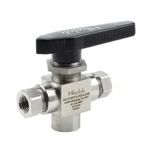 Hikelok 6000 psig Stainless Steel 2 3 Way Ball Valves Hydraulic Air 2" 1/2 1/4 3/8 inch Ball Valve