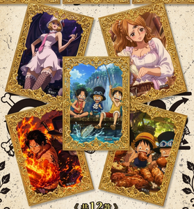 Carte Métallique <span class=keywords><strong>One</strong></span> <span class=keywords><strong>Piece</strong></span> Great Waterway Anime Trading Cards Luffy Zoro <span class=keywords><strong>Sanji</strong></span> Cartes à Collectionner Gravées au Laser Manga Pack Cadeau - Product Image 5