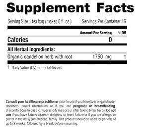 Dente di leone bustine di tè per radice di foglia fresca di alta qualità naturale biologico benessere digestione tisana - Product Image 2