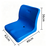 Chaises en plastique portables pour sièges temporaires de stade, idéales pour les événements de football et les terrains de jeux