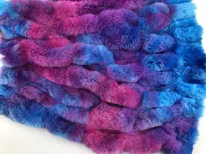 Pretty Plush Spandex Rabbit Fursona Faux Fur Fabric For Throw Blanket/Coat