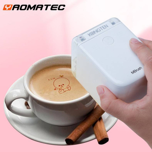 Yaomatec Kek Kahve Latte Restoran DIY Desen Logosu Kablosuz El Tipi Yenilebilir Mürekkep Püskürtmeli Yazıcı Taşınabilir Gıda Baskı Makinesi - Product Image 2