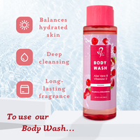 Gel douche naturel personnalisé fraise rosier fruit aloe vera vitamine E parfum en vrac gel douche hydratant éclaircissant