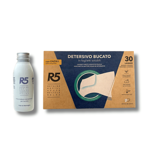 Foglietti di detersivo R5 per 30 lavaggi, profumo di biancheria fresca per vestiti - Product Image 1