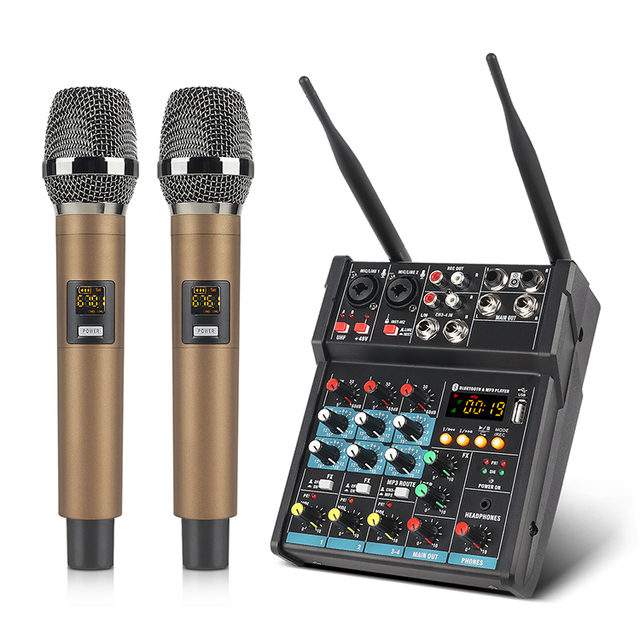 Metal and Plastic Audio Mixer Amplifier Equipment